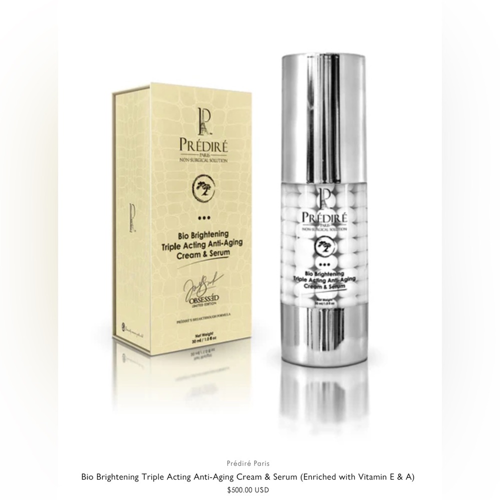 PRÉDIRÉ PARIS
Bio Brightening Triple Acting Anti-Aging Cream & Serum NIB